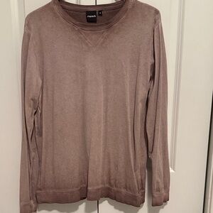 Mono B Light Purple Mineral Wash  Long Sleeve Lightweight Sweatshirt